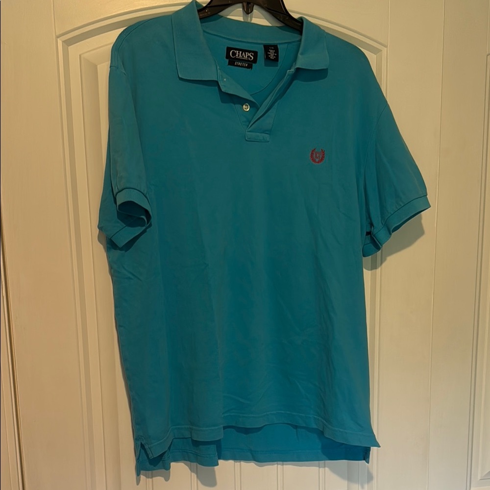 Chaps Blue Polo Shirt Classic Design